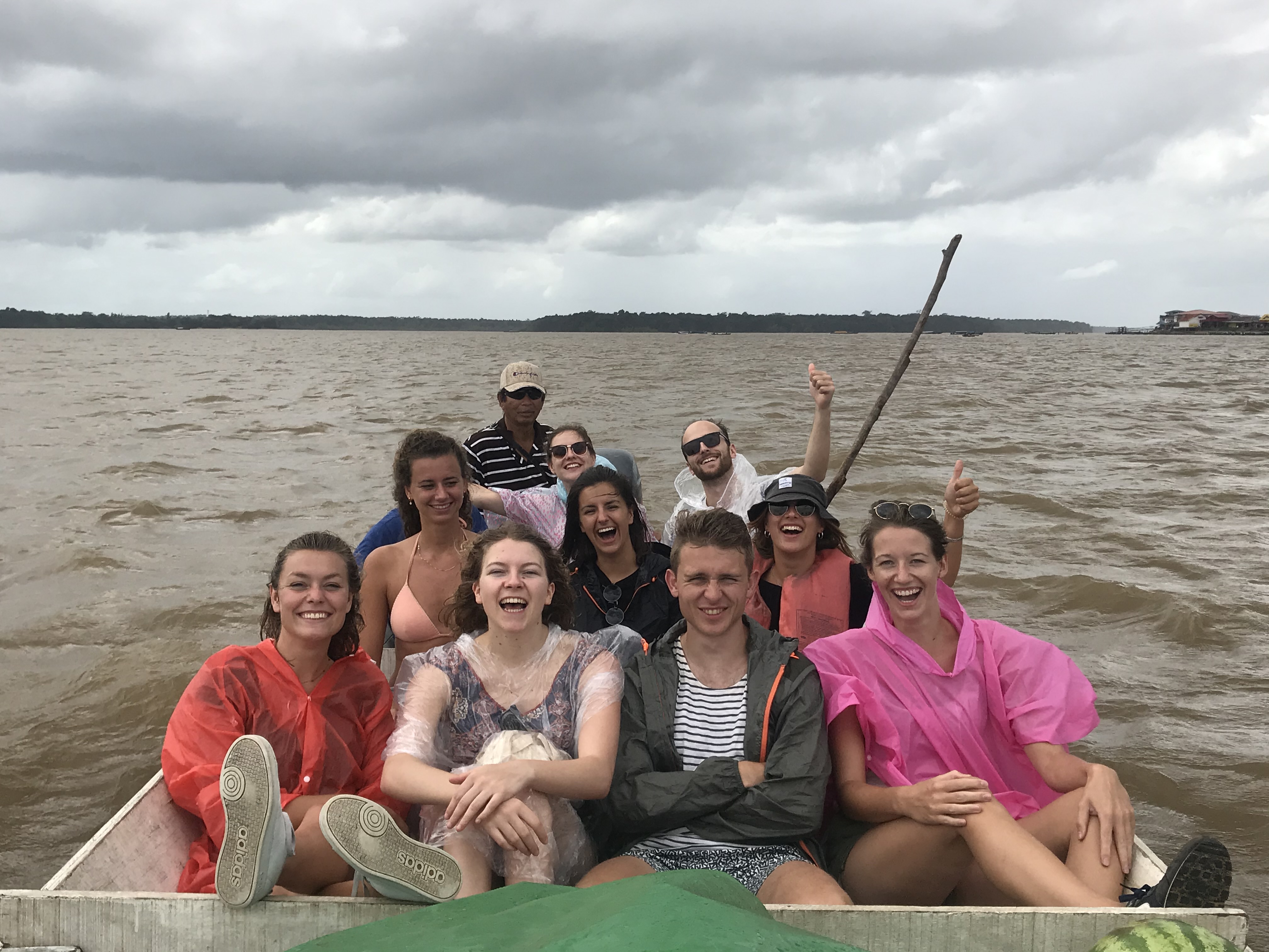Grensrivier tussen Suriname en Guyana